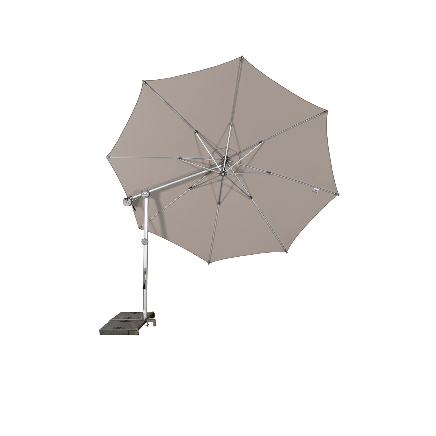 Parasol ogrodowy PROTECT PENDEL piaskowy - śr. 340 cm