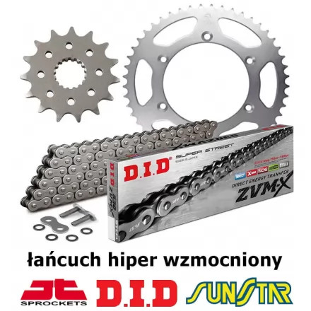 KAWASAKI ZRX 1200 2001-2006 ZESTAW NAPĘDOWY DID HIPER WZMOCNIONY