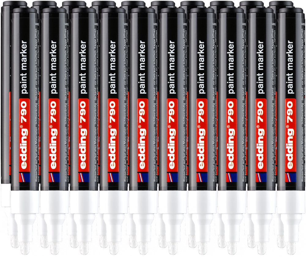 20x Marker olejowy edding, 790, okrągła, 2-3mm, biały