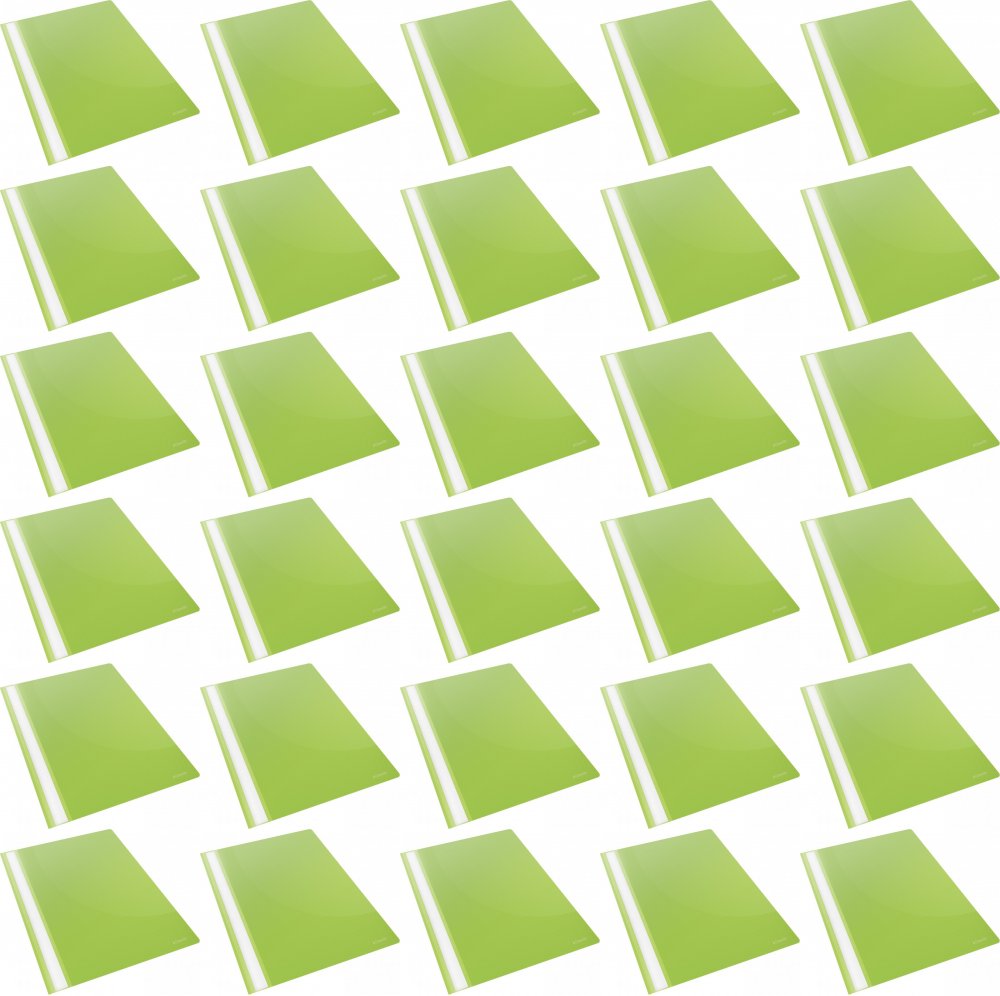 200x Skoroszyt plastikowy bez oczek Esselte Vivida, A4, do 160 kartek, zielony