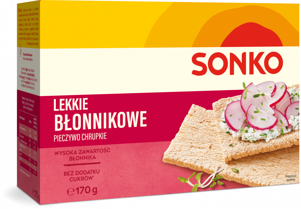 Pieczywo lekkie Sonko, błonnikowe, 170g