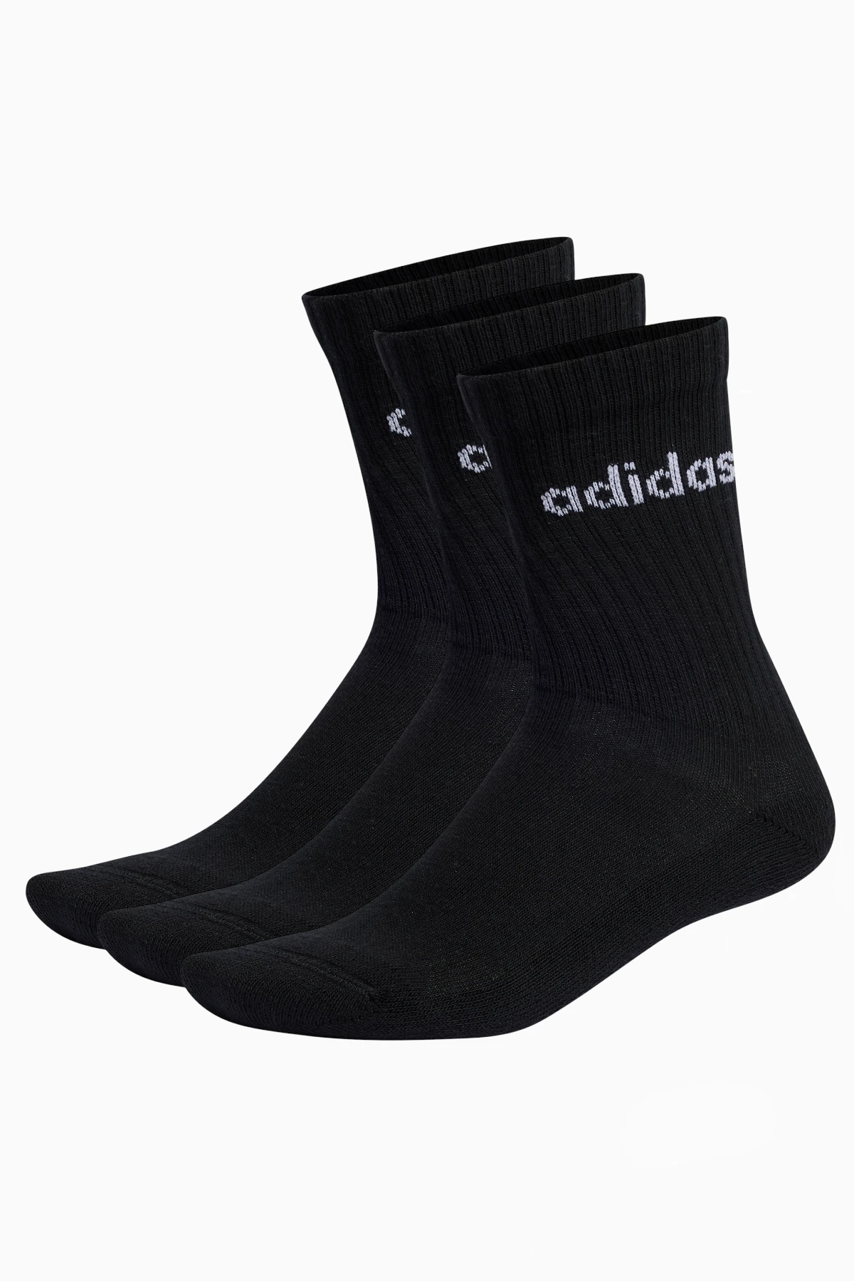 Skarpety adidas Linear Crew Cushioned 3 Pairs - Czarny