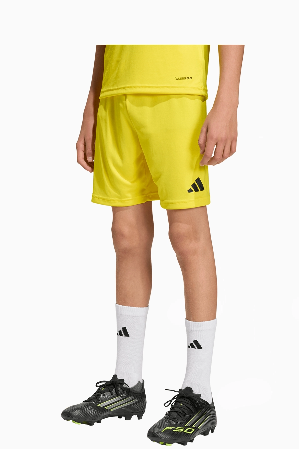 Spodenki adidas Entrada 26 Junior - Żółty