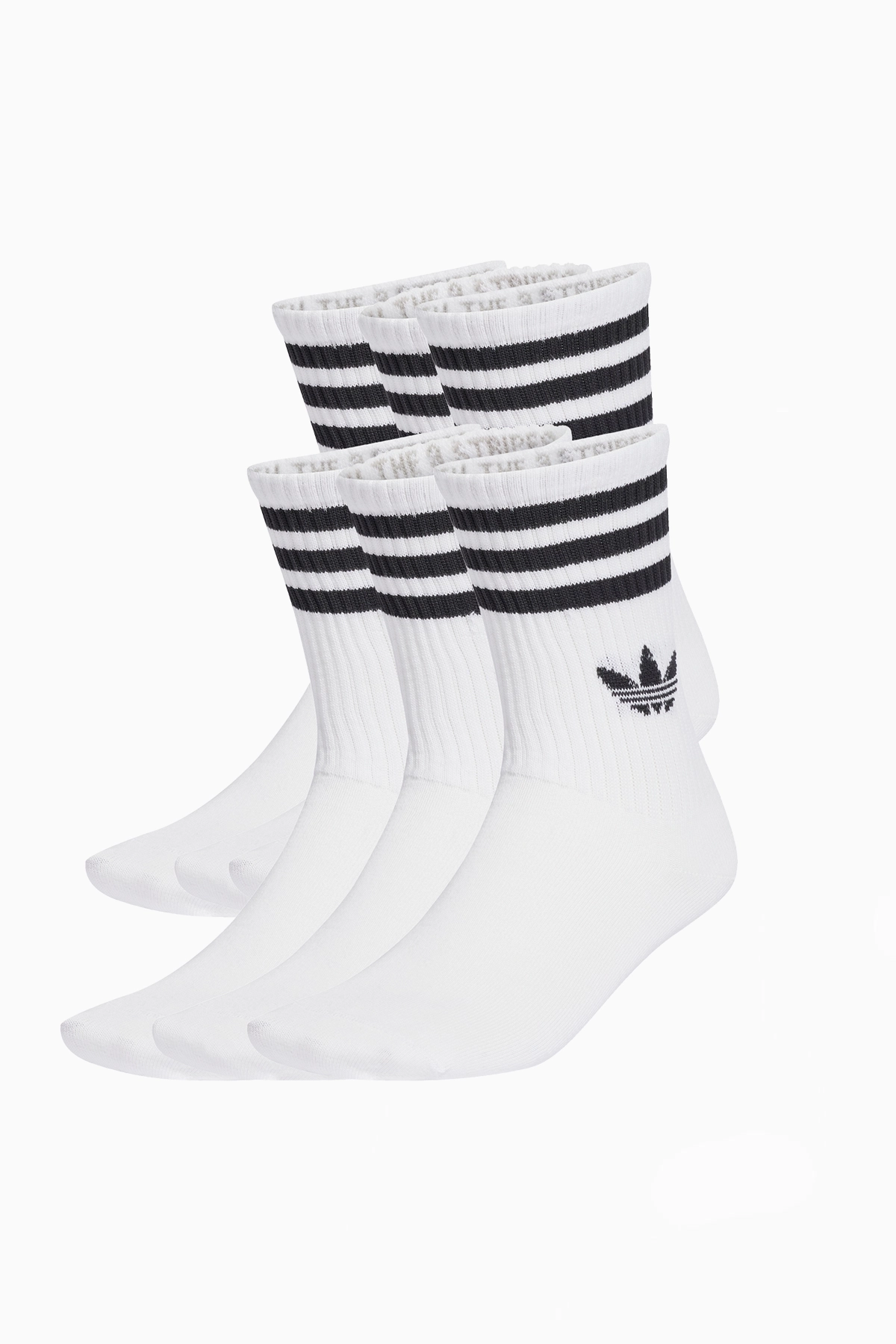 Skarpety adidas 3-Stripes High Crew 6 Pairs - Biały