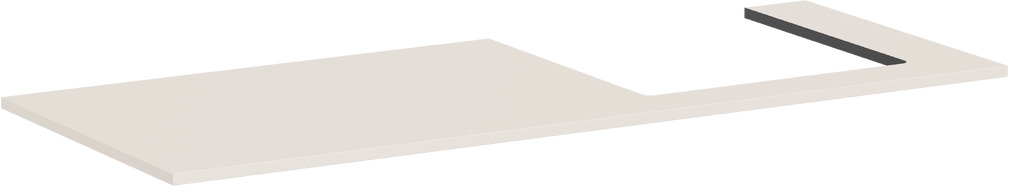 Darmowa Dostawa - Blat naszafkowy 137.5x55 cm piaskowy Hansgrohe Xilesa E 54273780
