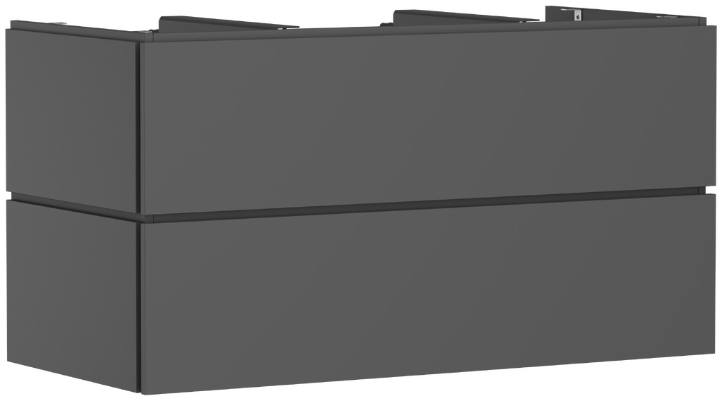 Darmowa Dostawa - Szafka 118x55x62 cm podumywalkowa wisząca szara Hansgrohe Xilesa E 54303760