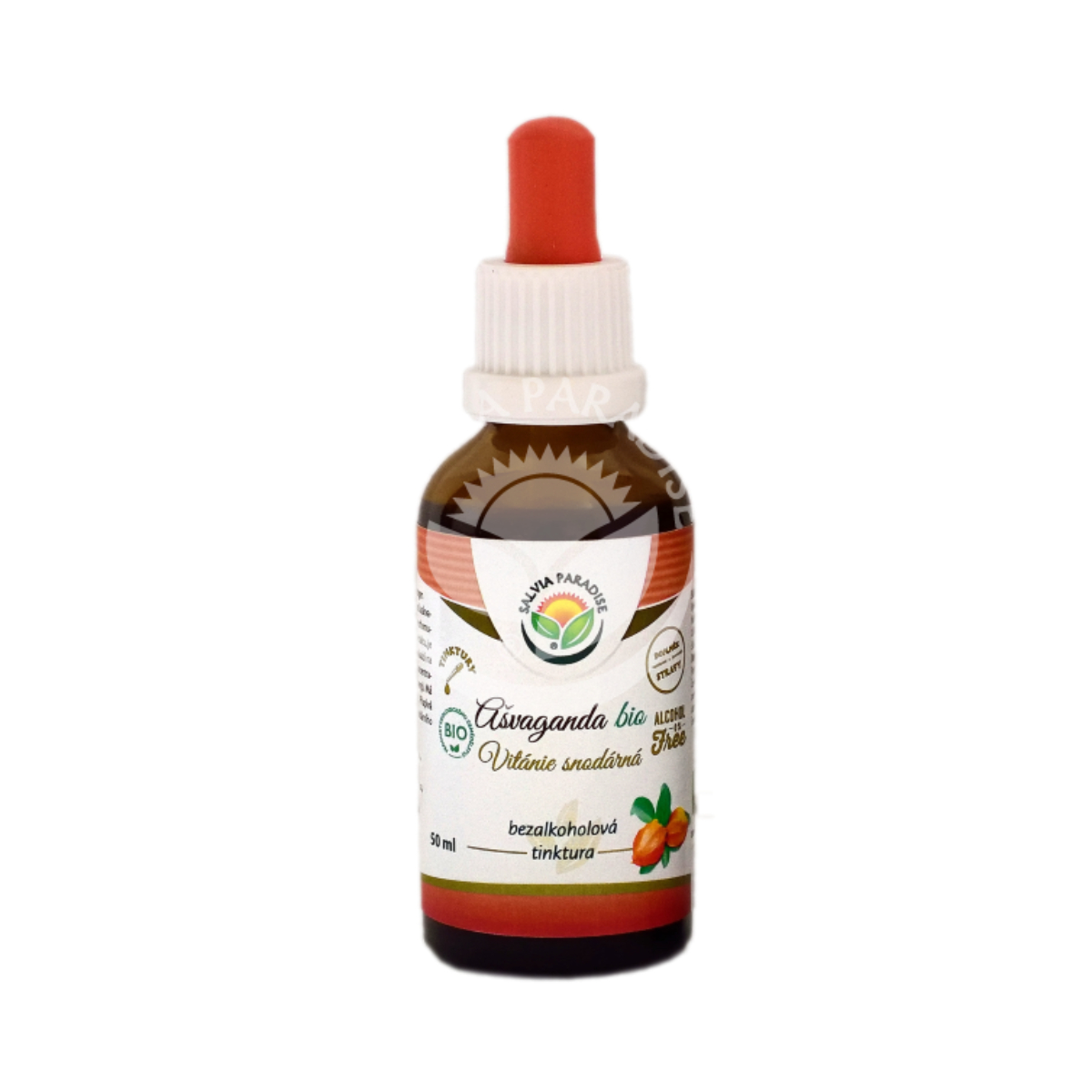 Salvia ashwagandha, krople, bez alkoholu, 50 ml