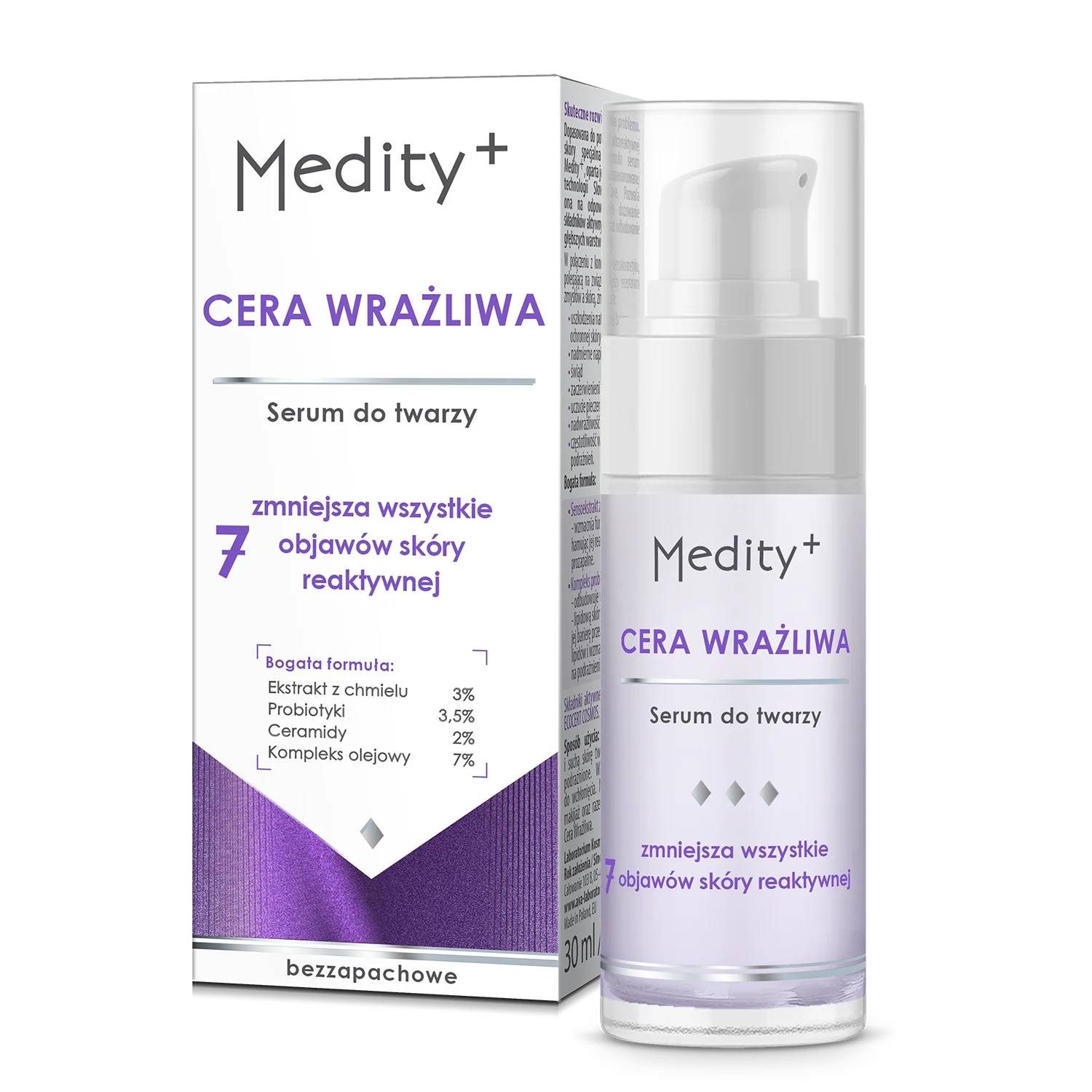 Medity+ - cera wrażliwa, serum do twarzy, 30 ml