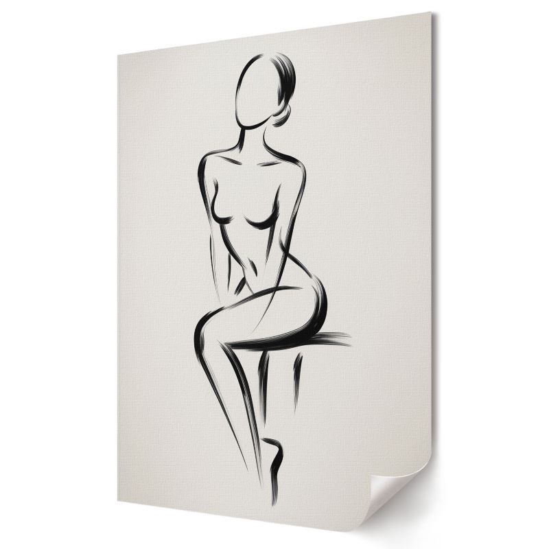 Plakat na ścianę Wallfluent Format A2 Subtelna sylwetka Studio Studio 49 1 szt.