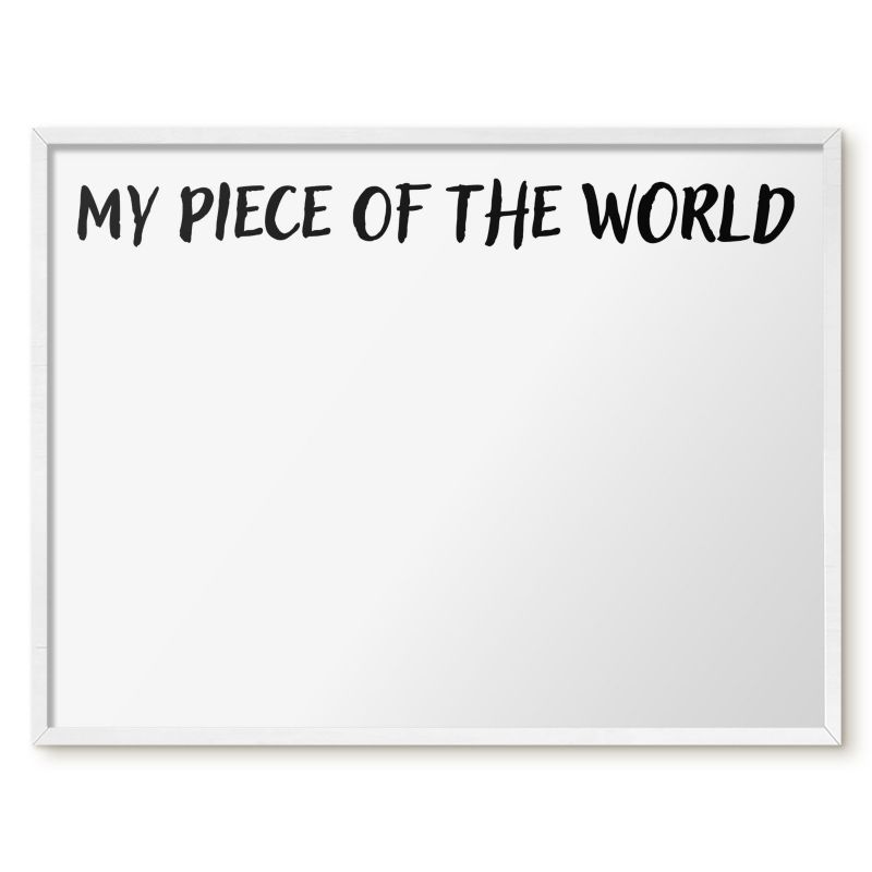 Tablica Na Magnesy Z Wakacji Tulup 80x60 cm My piece of the world - Biała rama Do salonu, sypialni 1 szt.