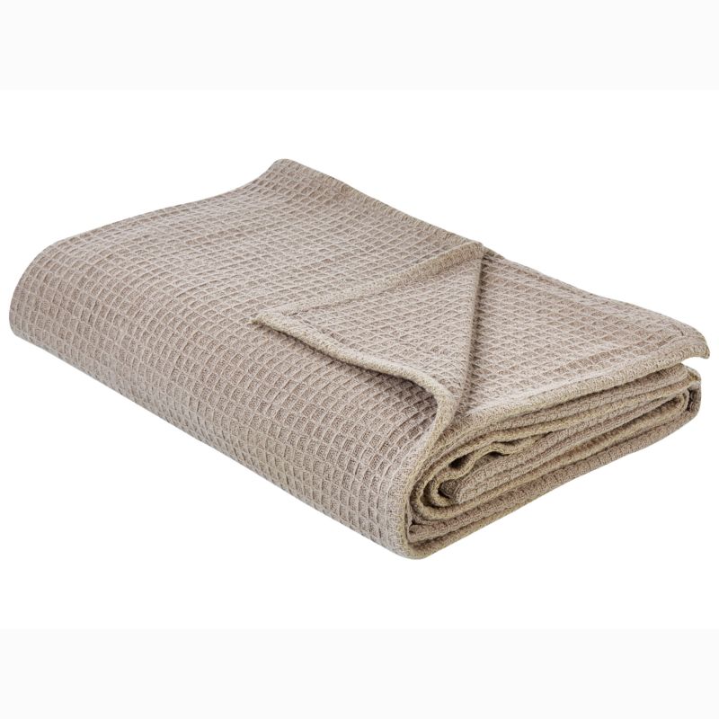 Narzuta na łóżko Ragala Bawełna 200 x 220 cm Beżowoszary 1 szt.