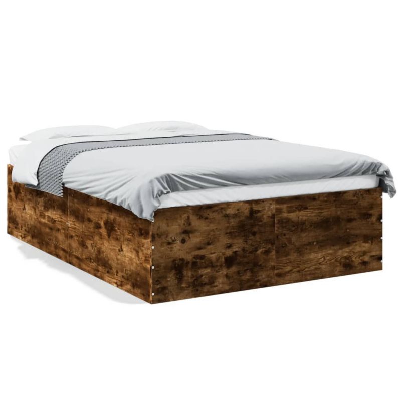 Łóżko drewniane WaszeMeble 135x190 cm brązowe WM-3280948 1 szt.