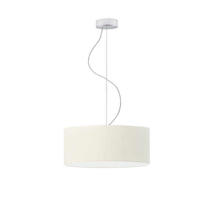 Lampa sufitowa Volta Light Factory żyrandol lampa wisząca z abażurem walec Ecru 40 cm BLUES 1szt.