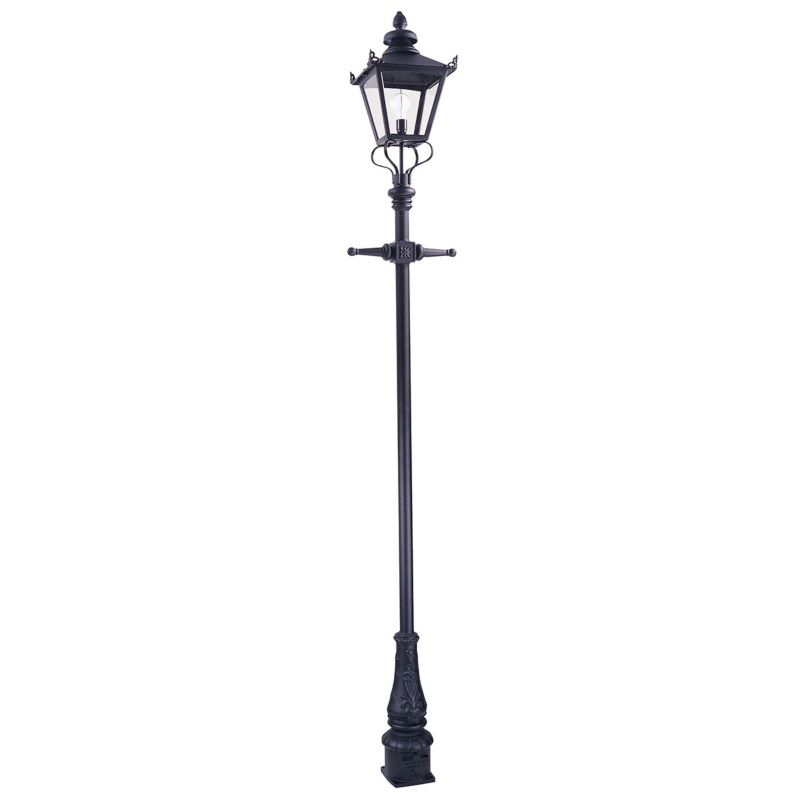 Latarnia ogrodowa Elstead Grampian czarna 1 x E27 x 60W IP44 wym: 278 x 29 x 29 cm - 1 szt.