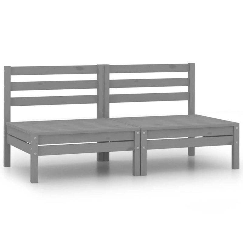 Zestaw mebli ogrodowych modułowy WaszeMeble z drewna szary WM-806589 1 kpl