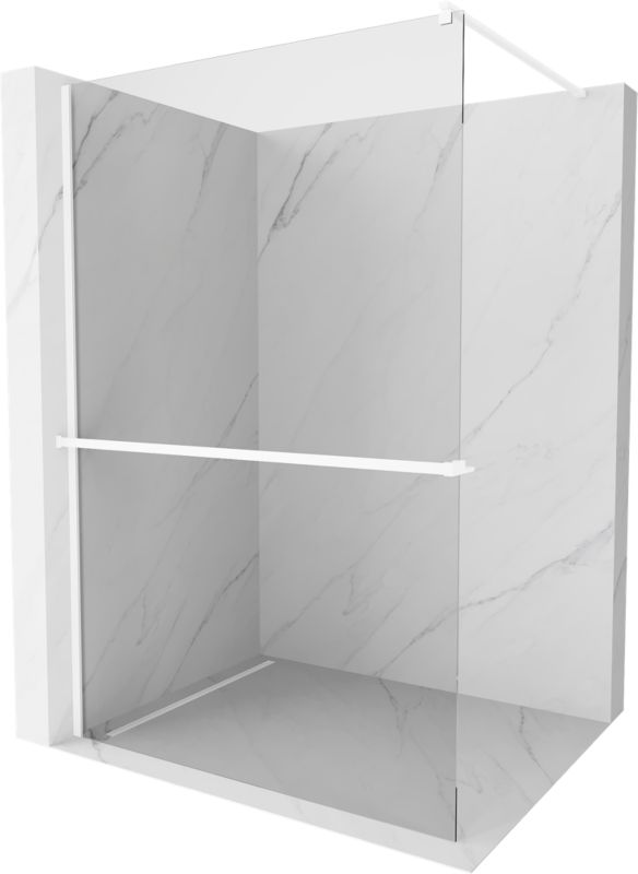 Ścianka prysznicowa Mexen Kioto+ biały transparent 70x200 cm 800-070-121-20-00 1 szt.