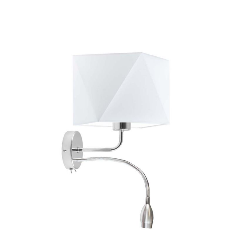Kinkiet Volta Light Factory Blues Biały Abażur 1xE27 1szt.
