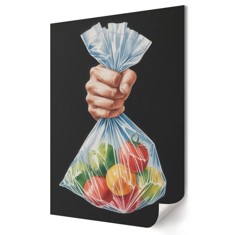 Plakat canvas Wallfluent Format A2 Owoce w torbie Grupa Twórcza CMYK Group 1 szt.