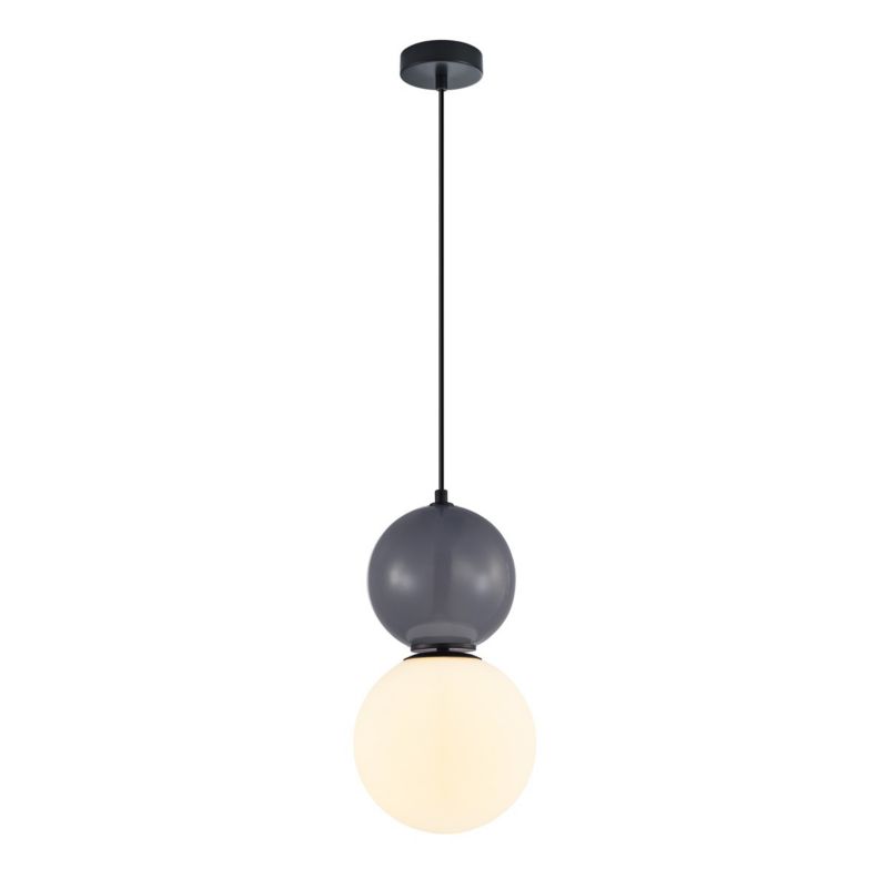 Lampa wisząca kule Italux Mastal czarna 1xE27x40W IP20 wym:117x20x20cm - 1 szt.