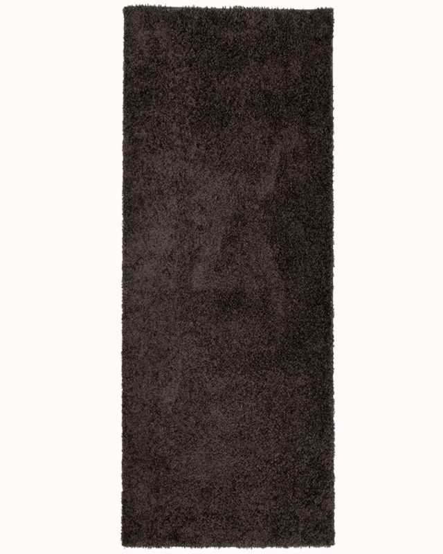 Chodnik do przedpokoju, korytarza 70x400cm Unito Antracite Mazovia - Shaggy, puszysty, wysokie runo, antracytowy, 1szt.