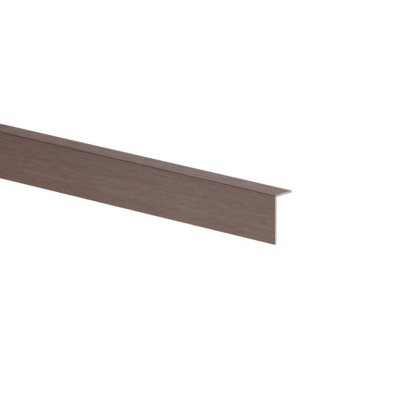 Kątownik aluminiowy szczotkowany, 2600 x 20 x 10 x 1 mm tytan