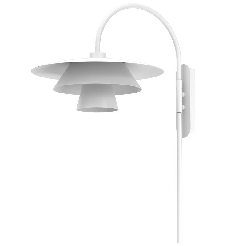 Kinkiet Luminex Plato biały 1xE27x15W IP20 wym:70x34x55cm - 1 szt.