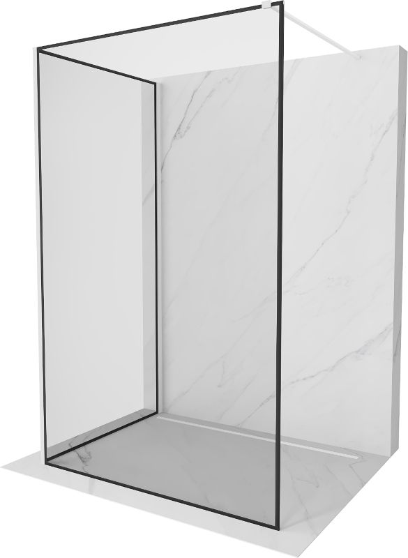 Ścianka prysznicowa walk-in Mexen Kioto czarny wzór biały 120x100 800-120-212-20-70-100 1 szt.