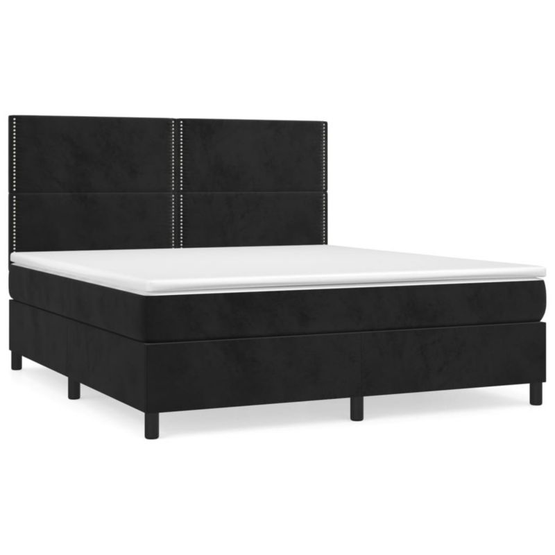 Łóżko kontynentalne WaszeMeble 180x200 cm czarne WM-3142979 1 szt.