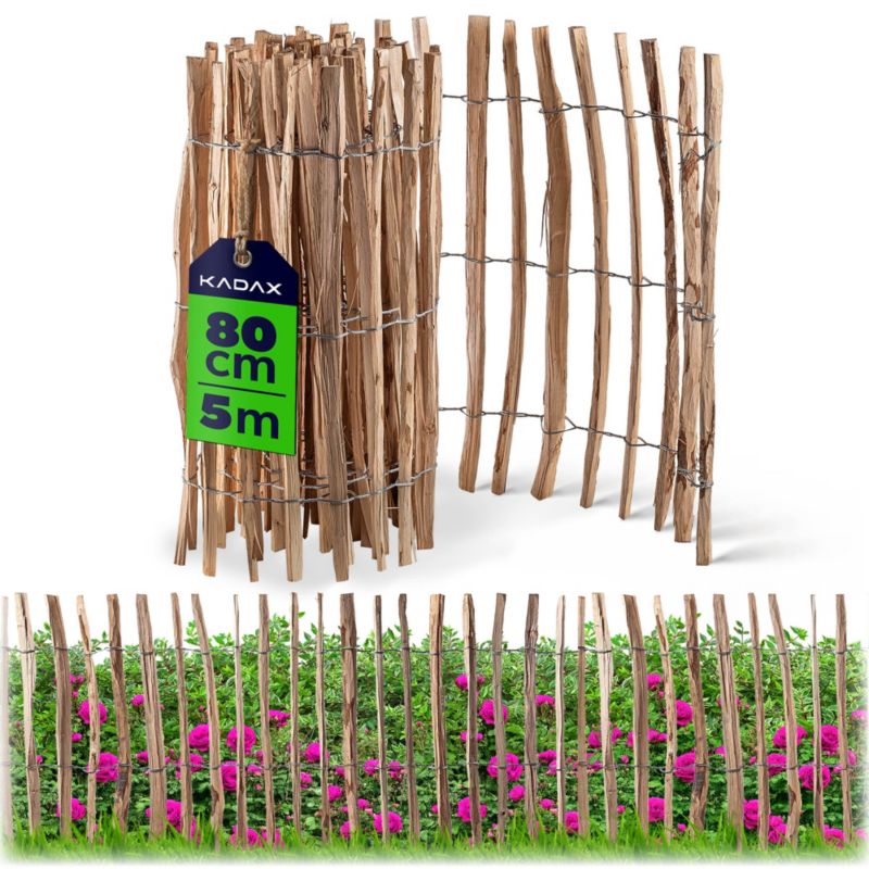 Płot Ogrodowy KADAX Leszczynowy Ogrodzenie 500x80 4-6cm 1szt.