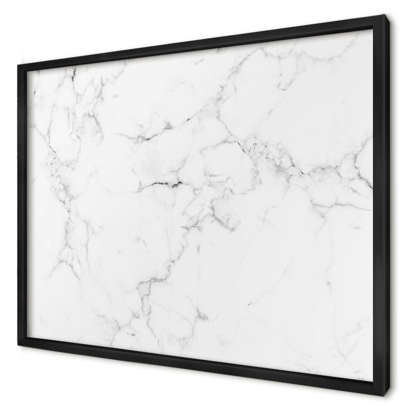 Ozdobna tablica magnetyczna Wallfluent 70x50 Marmur wzór w czarnej ramie 1szt
