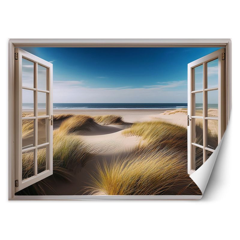 Fototapeta Feeby Widok z okna Morze Plaża Krajobraz 200x140 1 szt