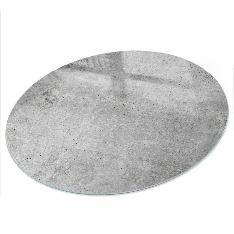Blat Do Stołu ArtPrintCave fi100 cm Szary beton - Blat Szklany Okrągły 1 szt.