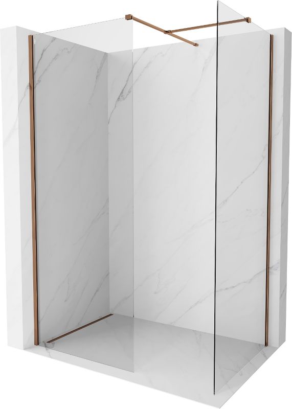 Ścianka prysznicowa Mexen Kioto-X różowe złoto 110 x 70 cm 800-110-202-60-00-070-X 1 szt.