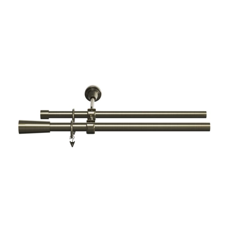 Karnisz podwójny Goodhome Antiki II 19 mm 160 cm stożek złoty