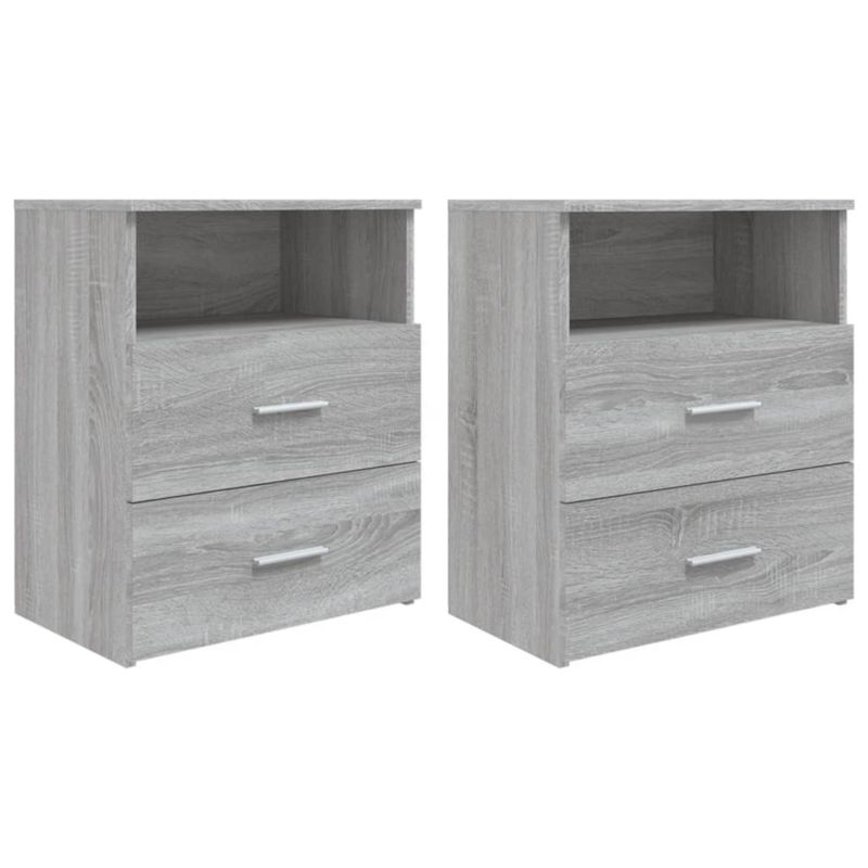 Szafki nocne WaszeMeble szary dąb sonoma WM-815861 2 szt.