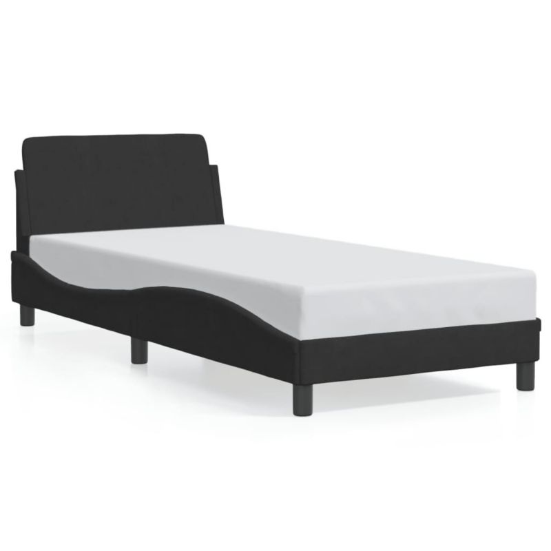Łóżko tapicerowane WaszeMeble 80x200 cm czarna WM-373074 1 szt.