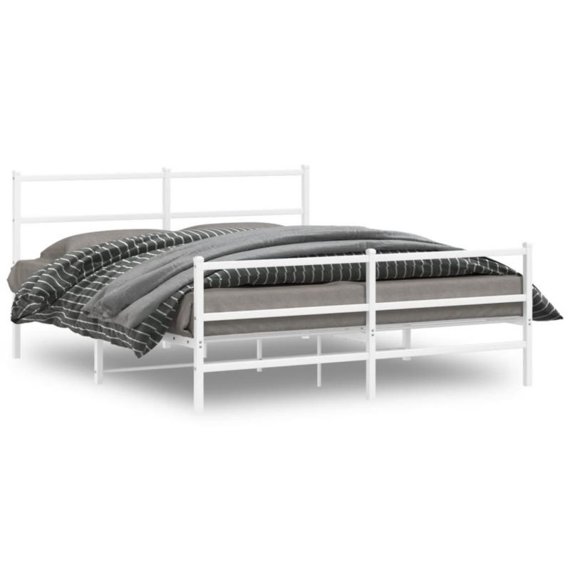 Łóżko metalowe WaszeMeble 150x200 cm biała WM-355434 1 szt.