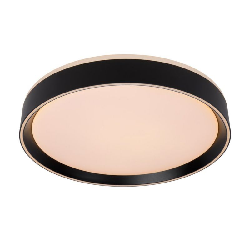 Plafon Lucide NURIA czarno-biały okrągły 40cm LED 24W biały ciepły 2700K 1920lm IP20 - 1 szt.