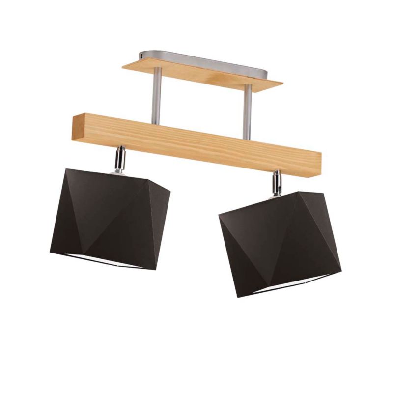 Lampa wisząca Volta Light Factory żyrandol plafon z abażurem diament Brązowy FORMA P2 1szt.