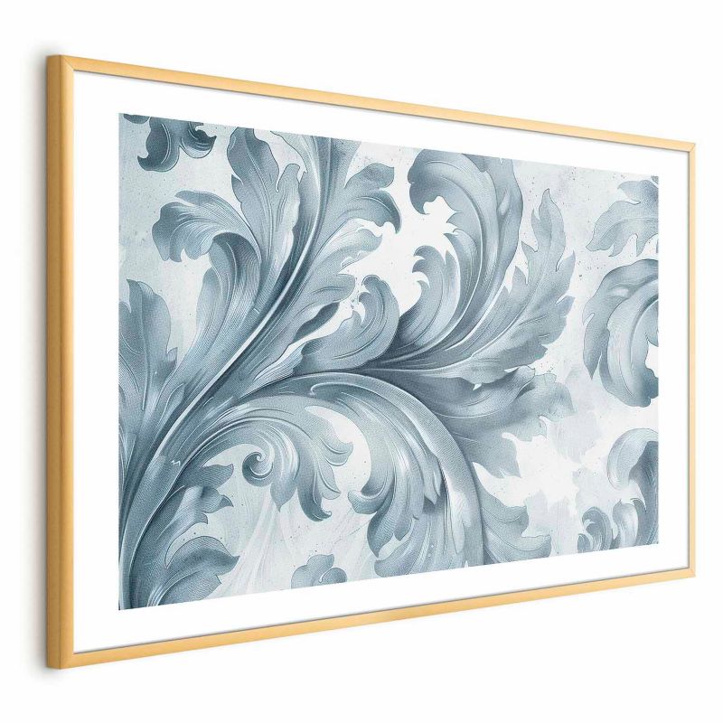 Plakat Artgeist Kamienny ornament 42x29,7 cm z ramą złotą 1 szt