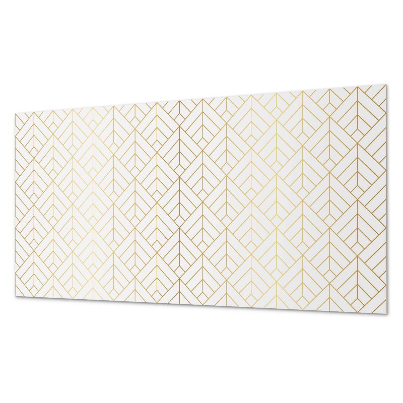Ścienny Panel PCV Samoprzylepny ArtPrintCave 100x50 cm Wzór liści w układzie 3D 1 szt.