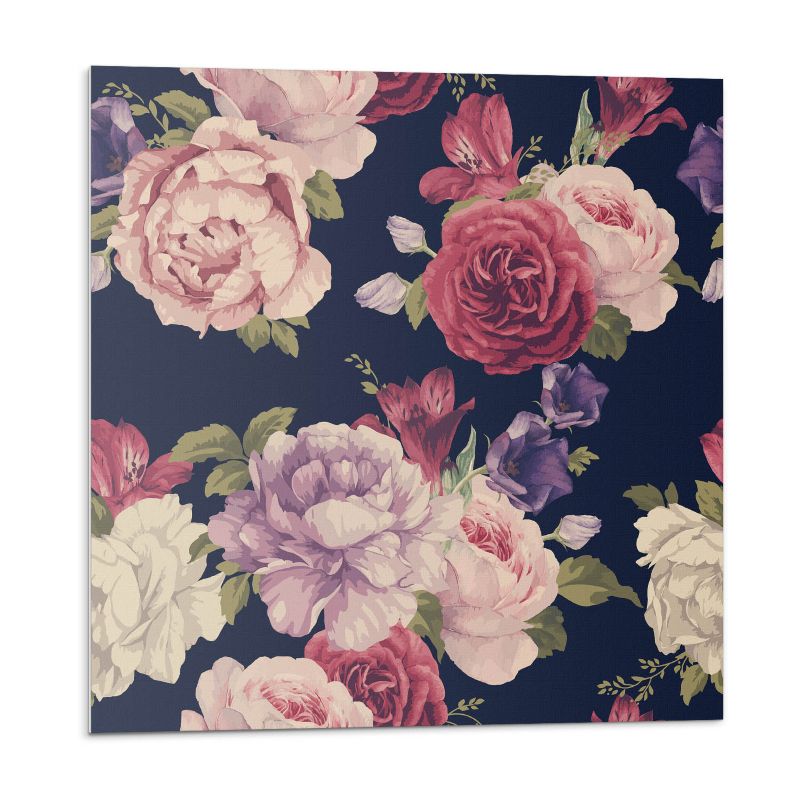 Kafelki samoprzylepne Wallfluent 50x50 cm Kwiatowy design 4 szt.