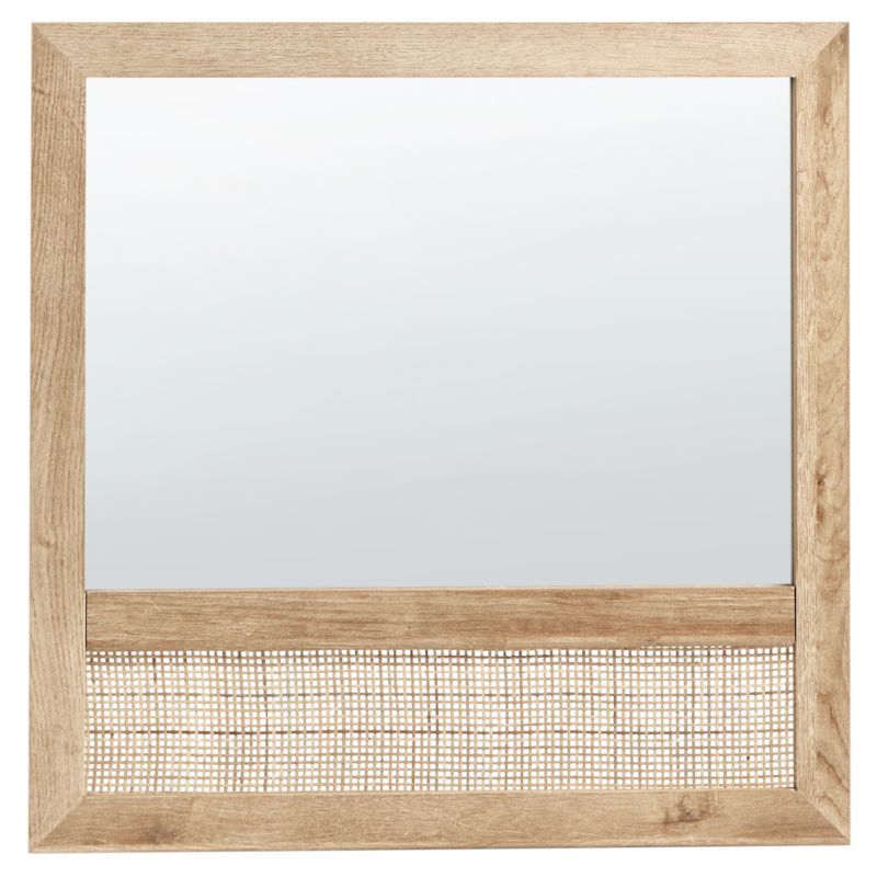 Lustro ścienne Rosell 60 cm 60 cm Jasnobrązowy 1 szt.
