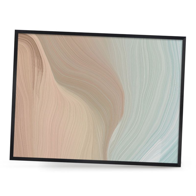 Dekoracyjna tablica magnetyczna ArtPrintCave 80x60 Pastelowy wir w czarnej ramie 1szt
