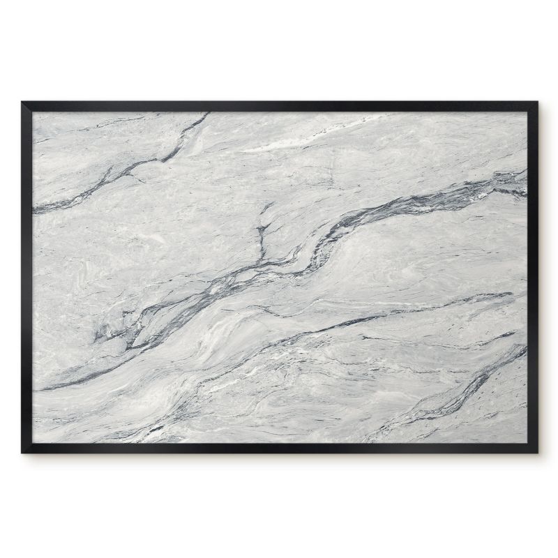Tablica Magnetyczna Dekoracyjna Ścienna Tulup 60x40 cm Szara elegancja 3 - Czarna rama Do salonu, biura 1 szt.