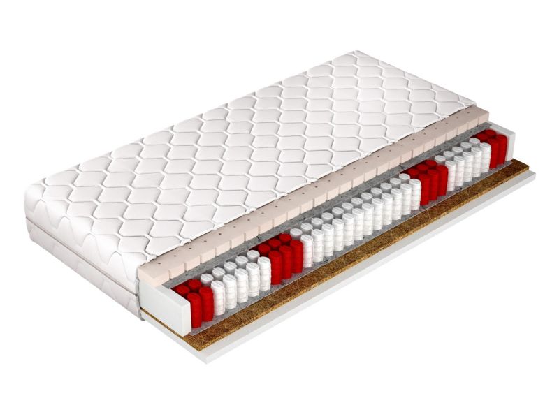 Dwustronny materac sprężynowy MIRJAN 24 Zina Lateks 19 cm 180x200 1 szt.