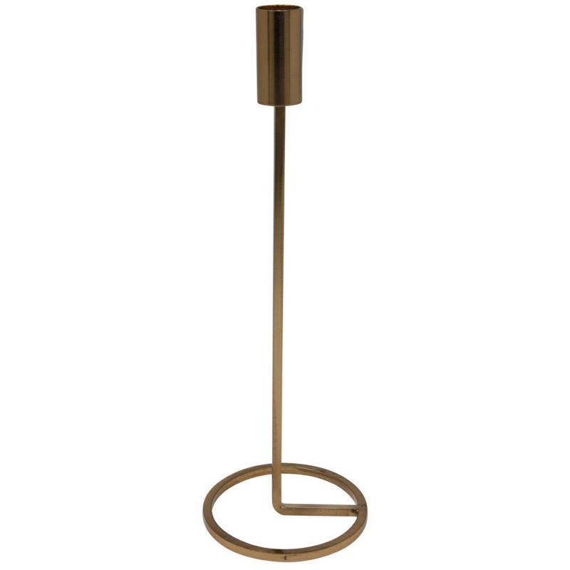 Świecznik H&S Decoration metalowy złoty 31 cm 1 szt.
