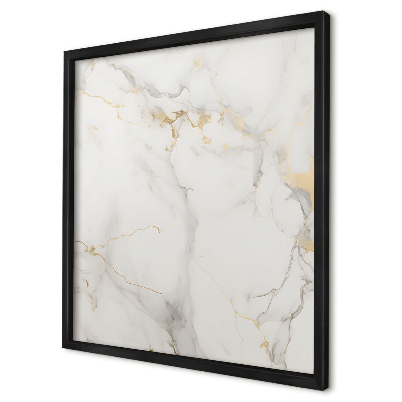 Ozdobna tablica magnetyczna Wallfluent 50x50 Delikatna elegancja w czarnej ramie 1szt