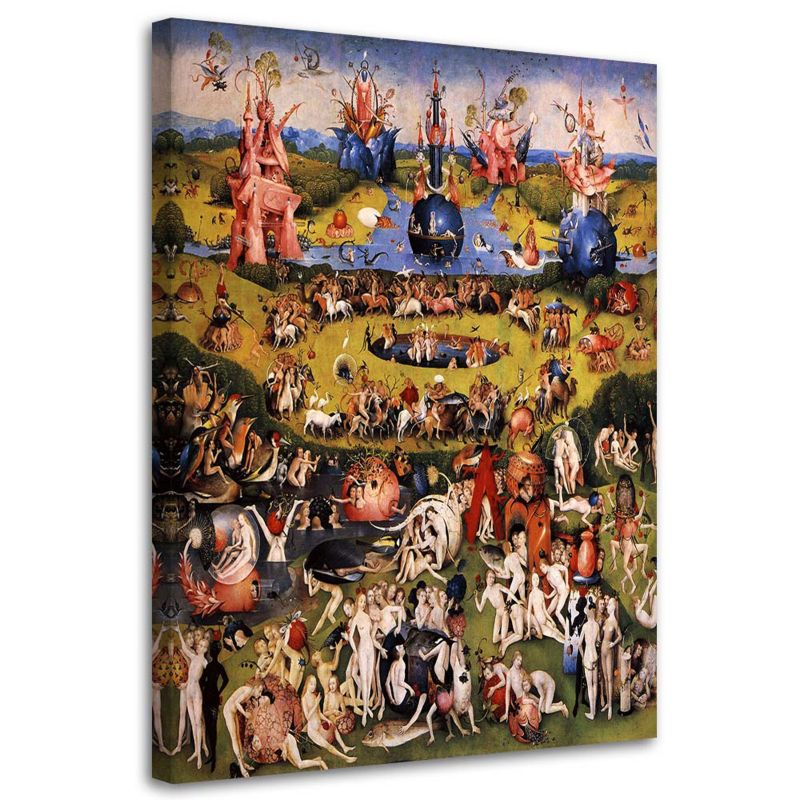 Obraz na płótnie Feeby Rajski Ogród - H. Bosch reprodukcja 30x45cm 1szt