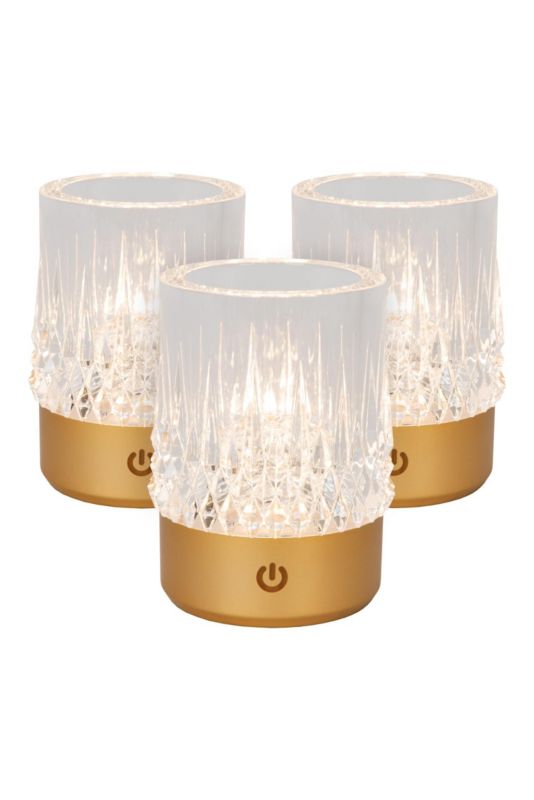 Lampa stołowa Lucide LILI złota LED 3W 2700/3000K 80lm IP20 wym:10,3x8x8cm - 1 szt.